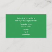 Carte De Visite Services de dressage pour animaux de compagnie pou (Dos)