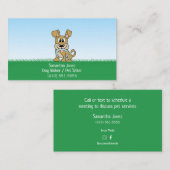 Carte De Visite Services de dressage pour animaux de compagnie pou (Devant / Derrière)