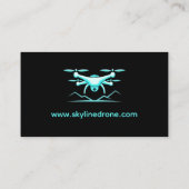 Carte De Visite Services de drone professionnels pour l'immobilier (Dos)