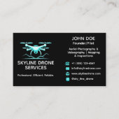 Carte De Visite Services de drone professionnels pour l'immobilier (Devant)