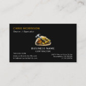 Carte De Visite Services de Entrepreneur Noir Professionnel (Devant)