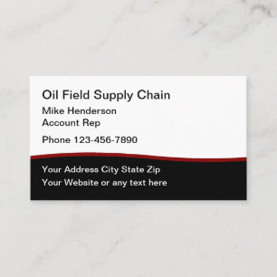 Carte De Visite Services de fourniture de champs pétrolifères