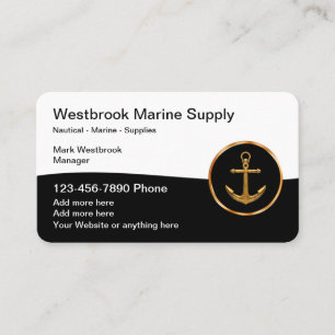 Carte De Visite Services de fournitures nautiques marines