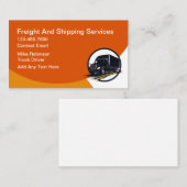 Carte De Visite Services de fret et d'expédition modernes (Devant / Derrière)