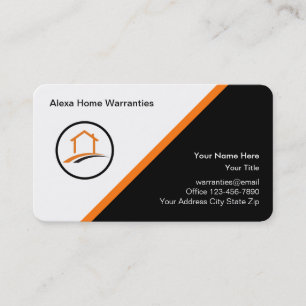 Carte De Visite Services de garantie de maison moderne