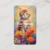 Carte De Visite Services de garde de chat (Devant)