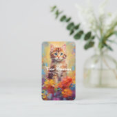 Carte De Visite Services de garde de chat (Debout devant)