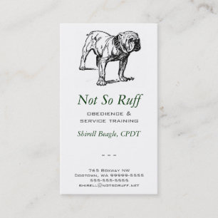 Carte De Visite Services de garde de chiens professionnels