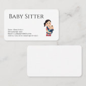 carte de visite services de garde d'enfants (Devant / Derrière)