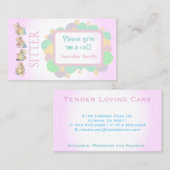 Carte De Visite Services de garde d'enfants (Devant / Derrière)