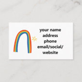 Carte De Visite Services de garde d'enfants à la maison, amusant a (Dos)