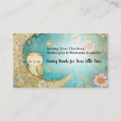 Carte De Visite Services de garde d'enfants, garde d'enfants, noun (Dos)