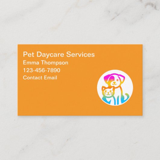 Carte De Visite Services de garde pour animaux (Devant)