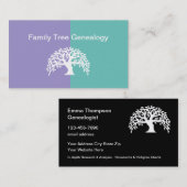 Carte De Visite Services de généalogie familiale branchés (Devant / Derrière)