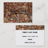 Carte De Visite Services de guide de chasse (Devant / Derrière)