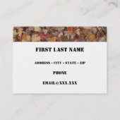 Carte De Visite Services de guide de chasse (Dos)