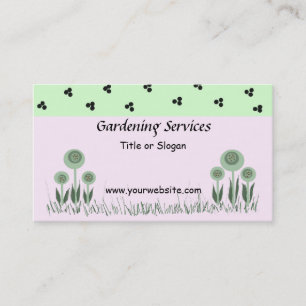 Carte De Visite Services de jardin et de paysage