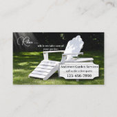 Carte De Visite Services de jardin vert (Devant)