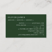 Carte De Visite Services de jardinage (Dos)