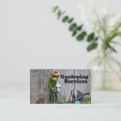 Carte De Visite services de jardinage (Debout devant)