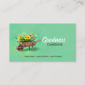 Carte De Visite Services de jardinage aquarelle (Devant)