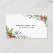 Carte De Visite Services de jardinage Bloom & Grow (Dos)