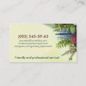 Carte De Visite Services de jardinage et de paysage (Dos)
