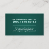 Carte De Visite Services de jardinage - icônes blanches sur vert é (Dos)