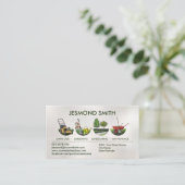 Carte De Visite Services de jardinage - Illustration à main (Debout devant)