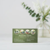 Carte De Visite Services de jardinage - Illustration à main (Debout devant)
