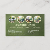 Carte De Visite Services de jardinage - Illustration à main (Devant)
