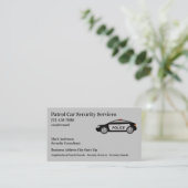 Carte De Visite Services de la police de sécurité (Debout devant)