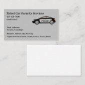 Carte De Visite Services de la police de sécurité (Devant / Derrière)