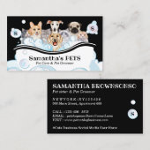 Carte De Visite Services de l'agence de soins pour animaux Bubble (Devant / Derrière)