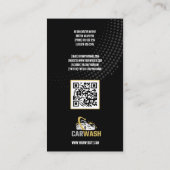 Carte De Visite Services de lavage à main | Lavage de voiture (Dos)