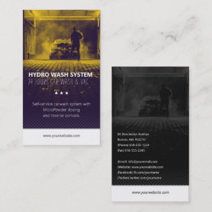 Carte De Visite Services de lavage à main   Lavage de voiture