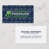 Carte De Visite Services de lavage de pression | Bulles de savon (Devant / Derrière)