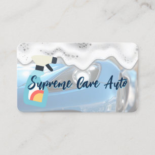 Carte De Visite Services de lavage de voiture Savon Produits d