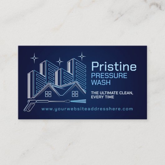 Carte De Visite Services de lavage sous pression (Devant)