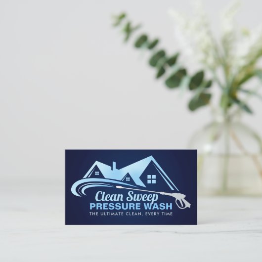 Carte De Visite Services de lavage sous pression (Debout devant)