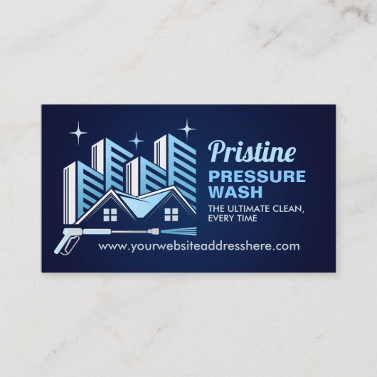 Carte De Visite Services de lavage sous pression (Devant)