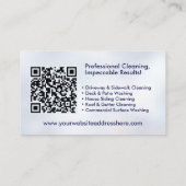 Carte De Visite Services de lavage sous pression (Dos)