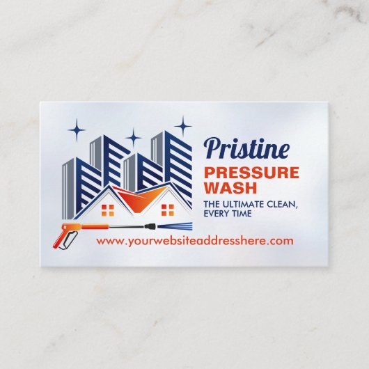 Carte De Visite Services de lavage sous pression (Devant)