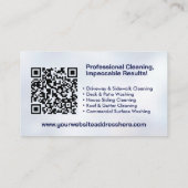 Carte De Visite Services de lavage sous pression (Dos)