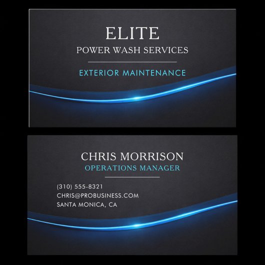 Carte De Visite Services de lavage sous pression Professionnel