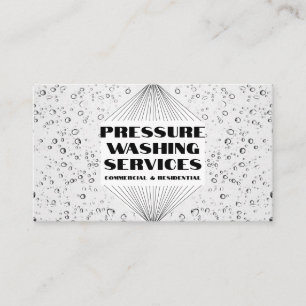Carte De Visite Services de lave-pression Résidentiel Commercial