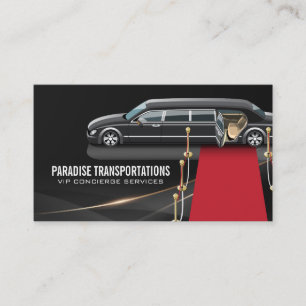 Carte De Visite Services de Limousine Concierge VIP