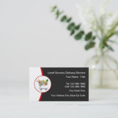 Carte De Visite Services de livraison de courses locales (Debout devant)