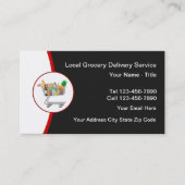 Carte De Visite Services de livraison de courses locales (Devant)