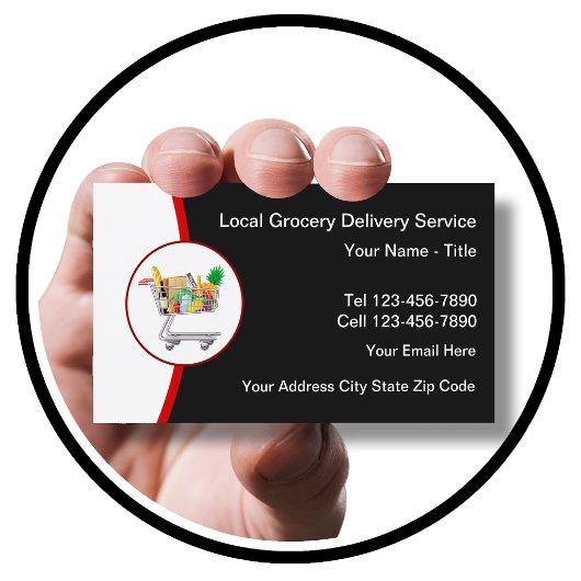 Carte De Visite Services de livraison de courses locales